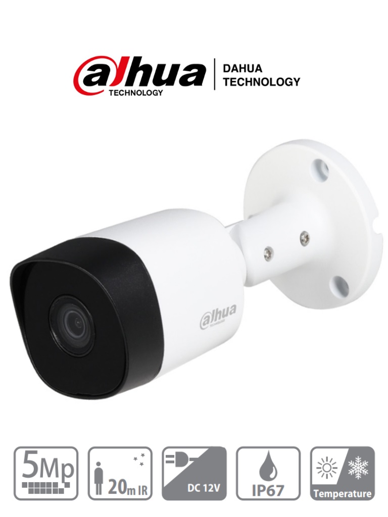 Cámara Bala  Dahua Technology DH-HAC-B2A51N-0280B-S2